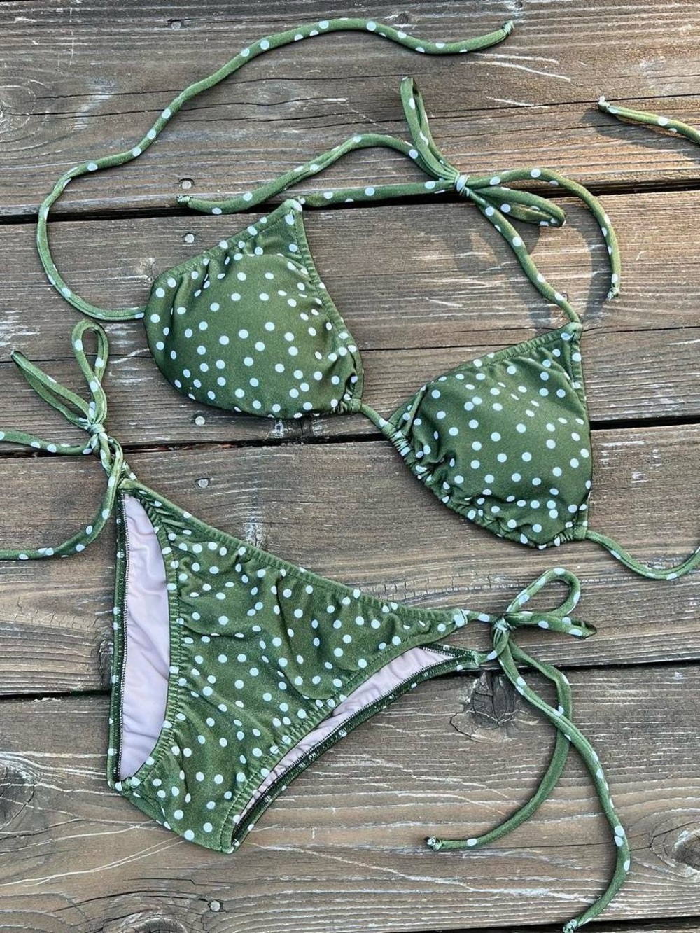 Adriana Degreas Millie Punti Polka Dot Bikini Set